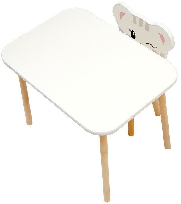 Комплект из детского стола и стула «Скандик Абвиль», Котик - фотография № 2