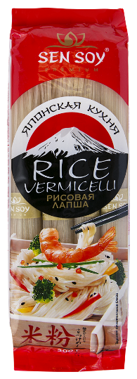 Sen Soy Японская Кухня Лапша рисовая Rice Vermicelli, 300 г - фотография № 1