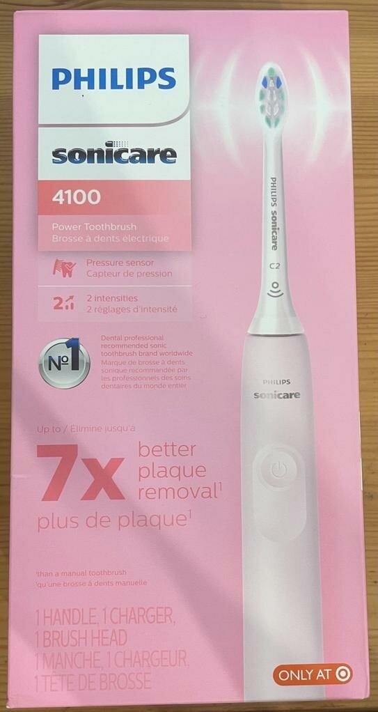 Звуковая зубная щетка Philips Sonicare 4100 series HX3681, rose - фотография № 2