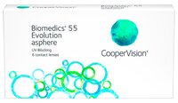 Контактные линзы CooperVision Biomedics 55 Evolution UV (6 линз) R 8,6 D -10