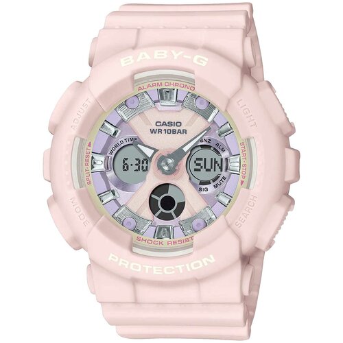 фото Наручные часы casio casio ba-130wp-4a, розовый