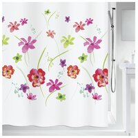 Штора Spirella Flower Meadow 180х200 бело-красный