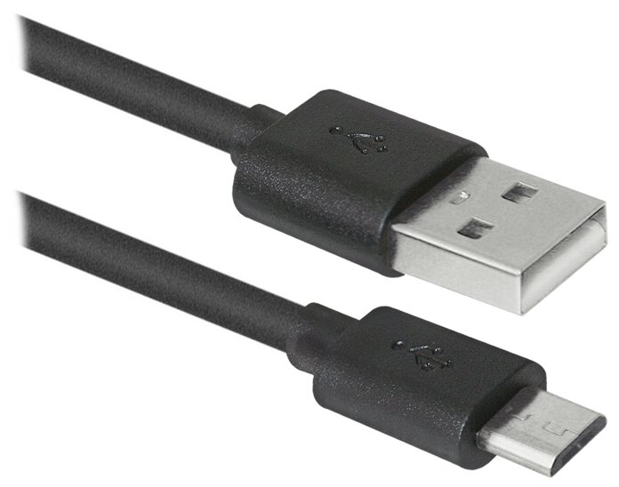 Кабель Defender USB - microUSB (USB08-03BH) 1 м черный фото 1