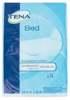 Пеленки TENA Bed Нормал 770056, 60 х 60 см, 5 шт.