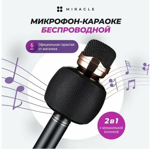 Караоке микрофон HP-2118 черный 102000₽