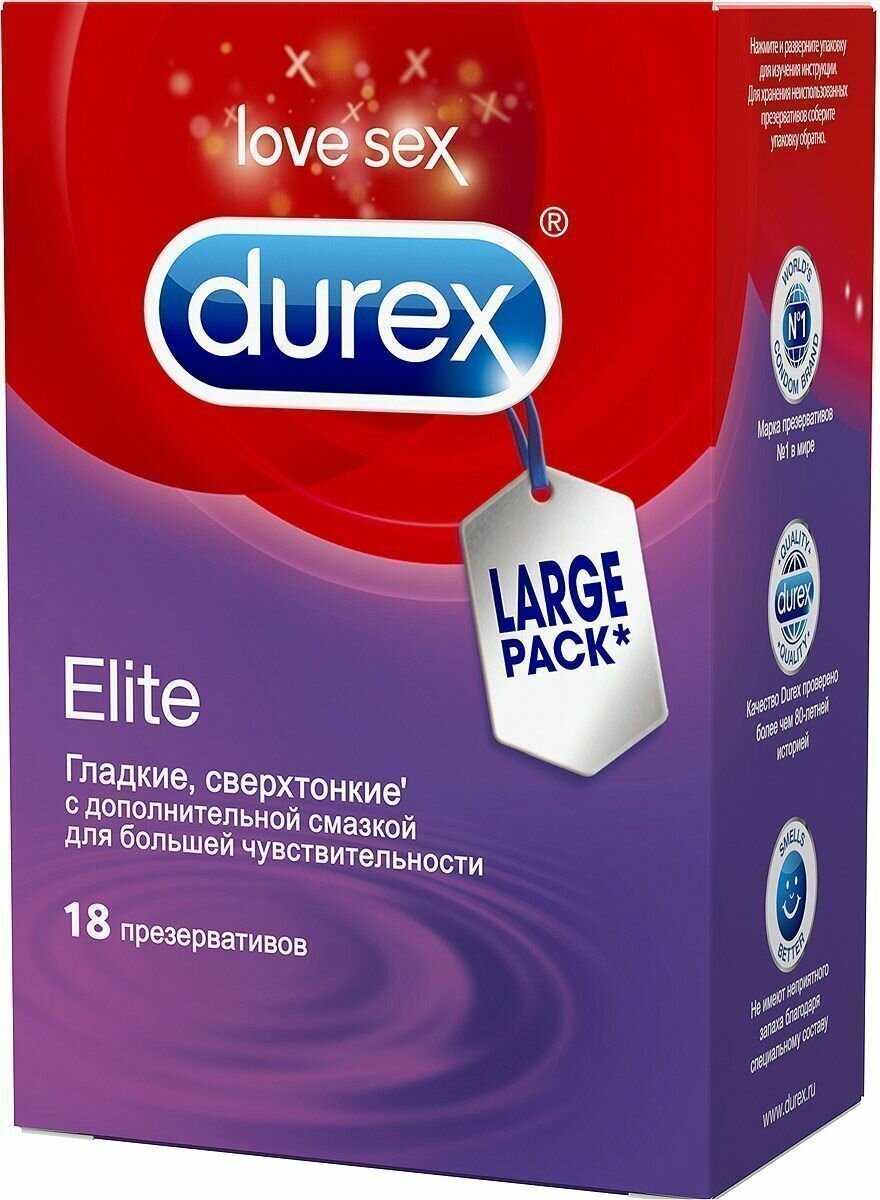 Презервативы Durex Elite, 18 шт. - фотография № 18