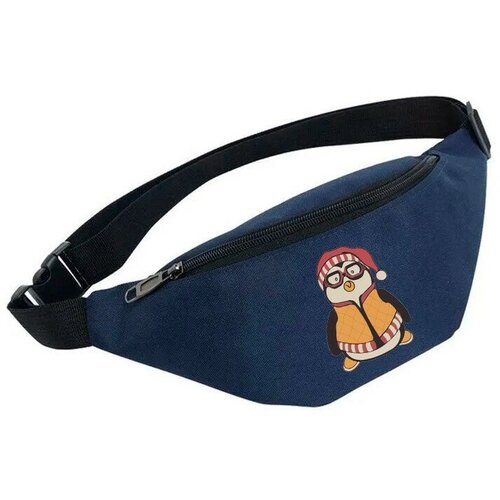фото Сумка поясная noname, синий