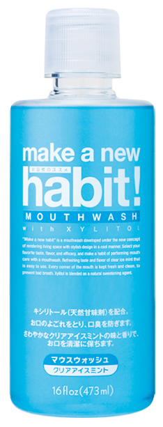 Средство для полоскания рта Make a new Habit со вкусом мяты / NS FaFa Japan Co., Ltd. / 473 мл.