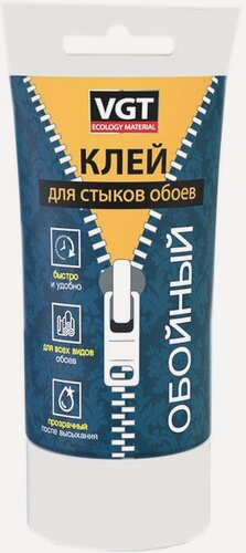 Изображение товара Клей для Стыков и Подклейки Обоев VGT 0.1кг для Всех Видов Обоев / ВГТ.