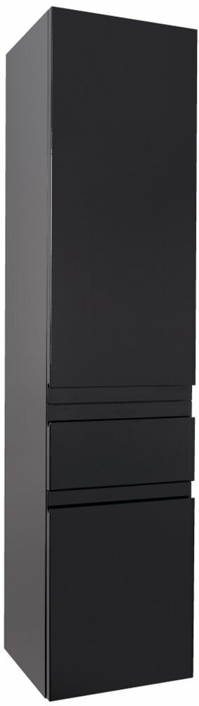 Шкаф-пенал Jacob Delafon Madeleine EB2069G-J52 L 35 см левый, черный блестящий - фотография № 3