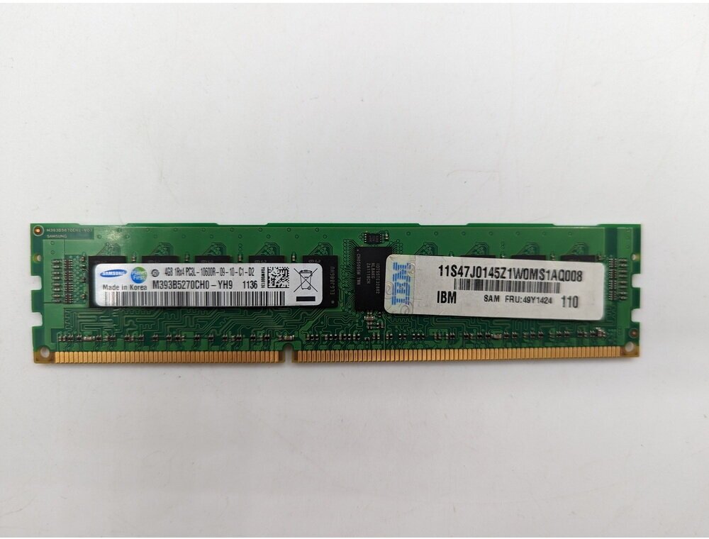 Модуль памяти 49y1424 m393b5270ch0-yh9 DDR3 4 Гб для сервера ОЕМ