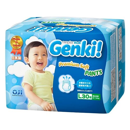 фото Genki трусики Premium Soft L (9-14 кг) 30 шт.