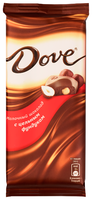 Шоколад Dove молочный с цельным фундуком, 90 г