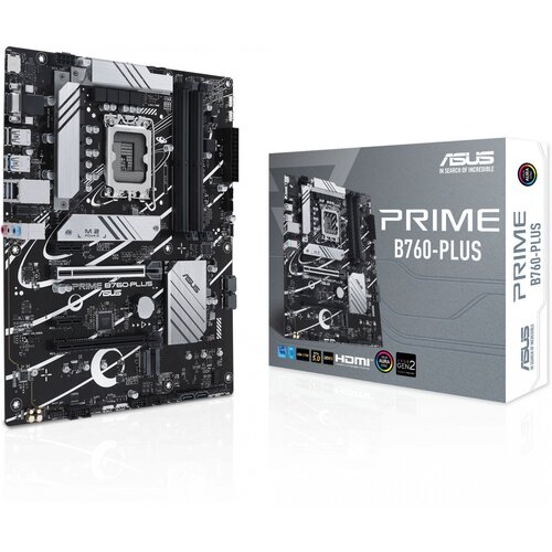 ASUS Материнская плата Asus PRIME B760-PLUS Soc-1700 Intel B760 4xDDR5 ATX AC`97 8ch(7.1) 2.5Gg RAID+VGA+HDMI+DP PRIME B760-PLUS