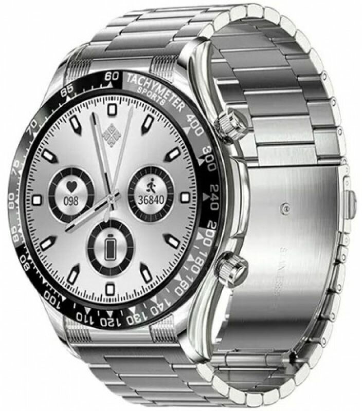 Умные мужские часы CheckME Smart CMSE18PROSSB с будильником, тонометром, фитнес-трекером, купить