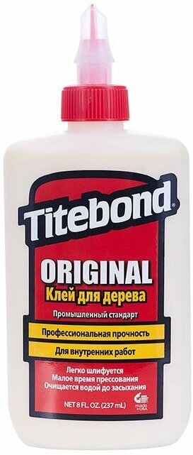 Столярный клей Titebond ORIGINAL желтый 237 мл - фотография № 6