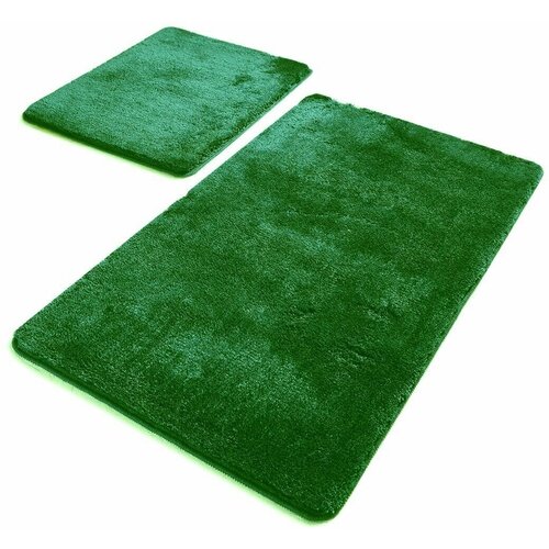 Комплект ковриков для ванной Primanova Серия: HAVAI, цвет: зелёный, размер: 50x80 и 40x50, материал: акрил (DR-63029)