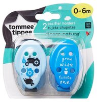 Держатель пустышки Tommee Tippee 5110 0 м (2 шт.) розовый/малиновый