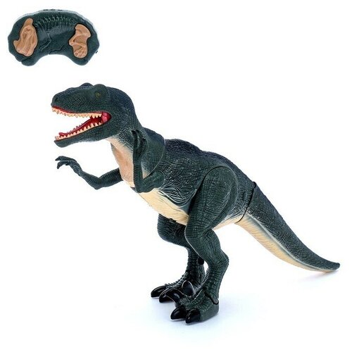 Динозавр радиоуправляемый Велоцираптор, световые и звуковые эффекты cs toys радиоуправляемый динозавр велоцираптор rs6134