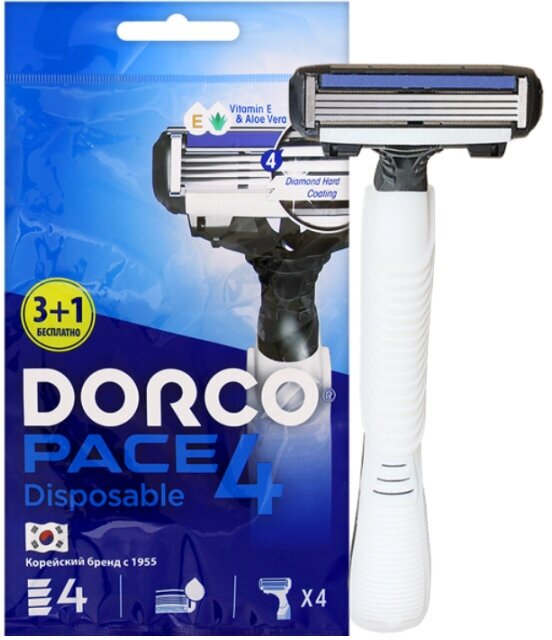 Бритвенный станок DORCO PACE4 (4 станка)