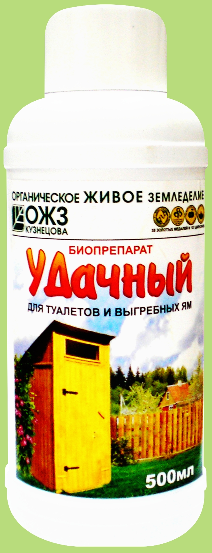 БашИнком Биопрепарат для туалетов и выгребных ям Удачный, 0.5 л/, 0.577 кг, 1 шт, 1 уп.