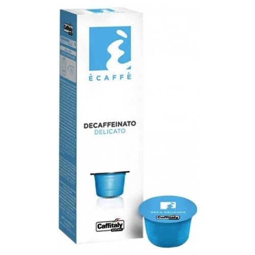 Кофе в капсулах Caffitaly Ecaffe Decaffeinato Delicato, интенсивность 7, 10 порций, 10 кап. в уп.