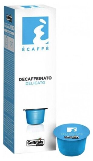 Кофе в капсулах Caffitaly System Ecaffe Decaffeinato Delicato, 10 капсул, для Paulig, Luna S32, Maia S33, Tchibo, Cafissimo