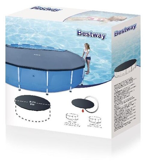 Тент BESTWAY для каркасного бассейна 427 см 58248 - фотография № 4