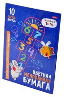 Цветная бумага Летающие звери Hatber, A4, 10 л., 10 цв.