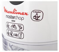 Измельчитель Moulinex DJ450B10 белый/черный