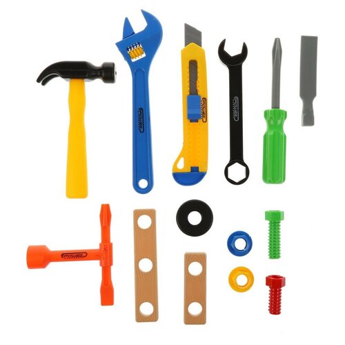 Набор инструментов, 14 предметов, пакет набор инструментов 14 предметов пакет наша игрушка 333 4