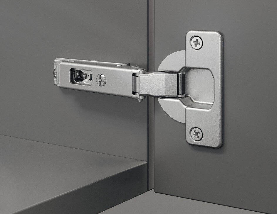 Петля Duomatic Standard 94 гр. для накладной двери толщиной до 40 мм, схема. Диаметр чашки 40 мм.