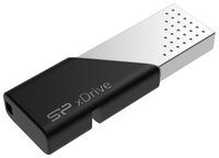 Флешка Silicon Power SP xDrive Z50 64GB черный/серебристый