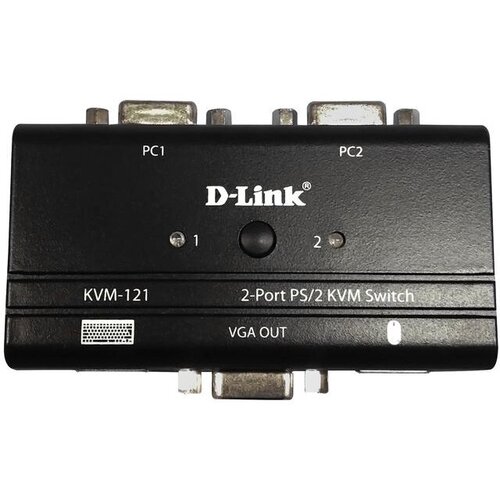 Модуль D-Link KVM-121/B1A, 2-port KVM Switch w. VGA, PS/2, Audio (KVM-121/B1A) переключатель d link kvm 121 kvm 121 b1a