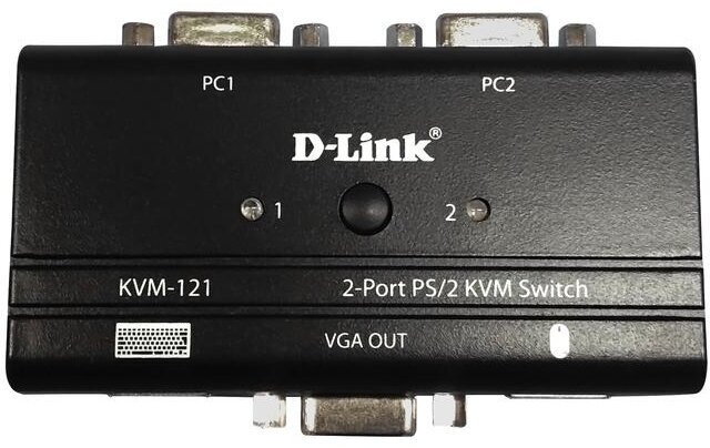 Модуль D-Link KVM-121/B1A 2-port KVM Switch w. VGA PS/2 Audio (KVM-121/B1A)