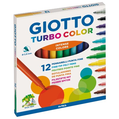 фото GIOTTO Набор фломастеров Turbo Color, 12 шт. (416000)