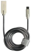 Кабель Partner Steely USB - microUSB (ПР037725) 1.2 м стальной