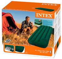 Надувной матрас Intex Downy Bed (66950) зеленый