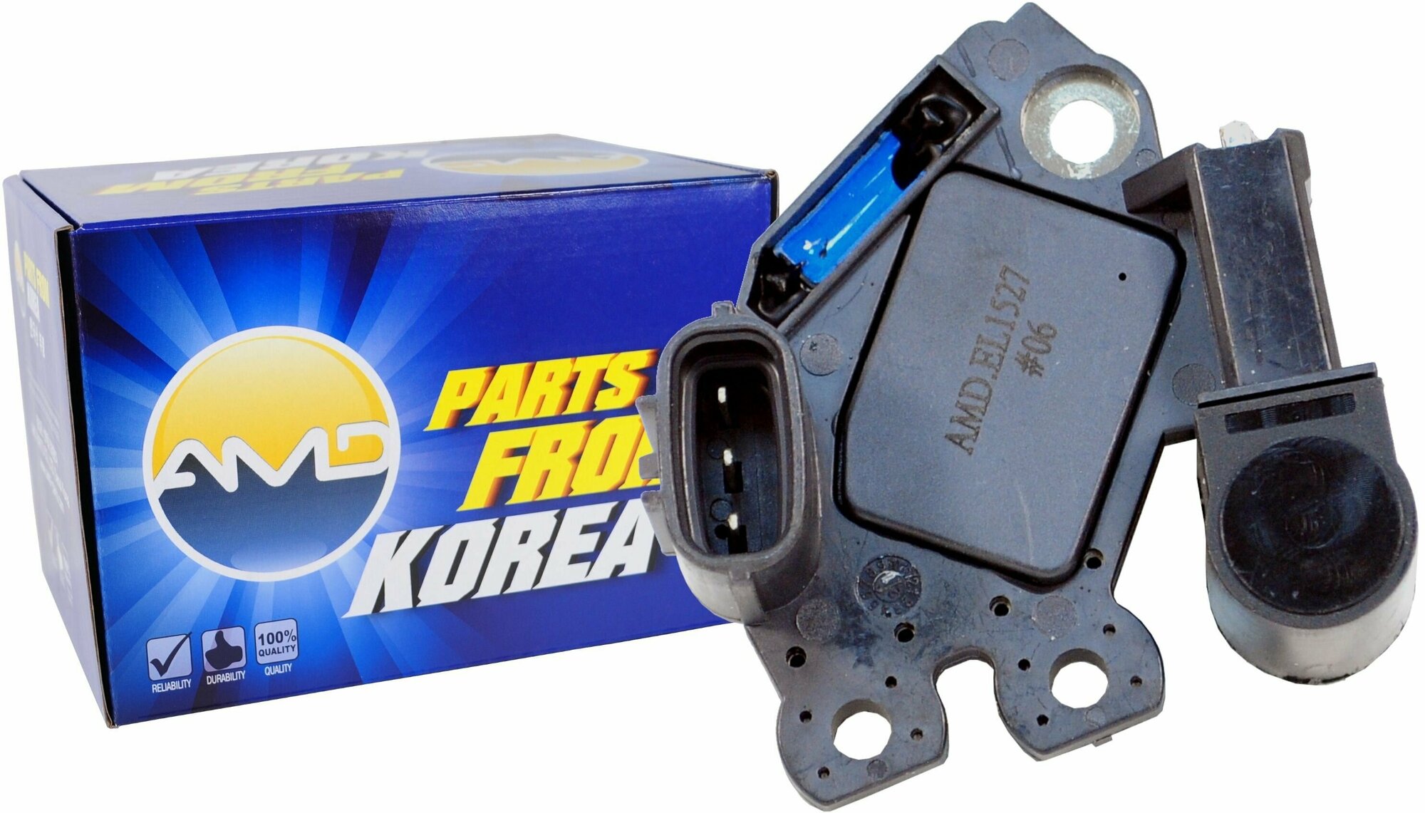 Регулятор напряжения генератора 37370-26100 AMD. EL1527 AMD HYUNDAI (ix35 LM) (2,0) (2010-) KIA (Sportage SL) (2,0) (2010-)