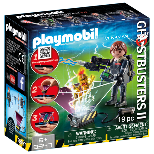 фото Набор с элементами конструктора playmobil ghostbusters 9347 питер венкман