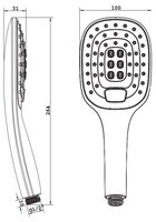 Верхний душ Omnires Parma SYS PM16A CRB