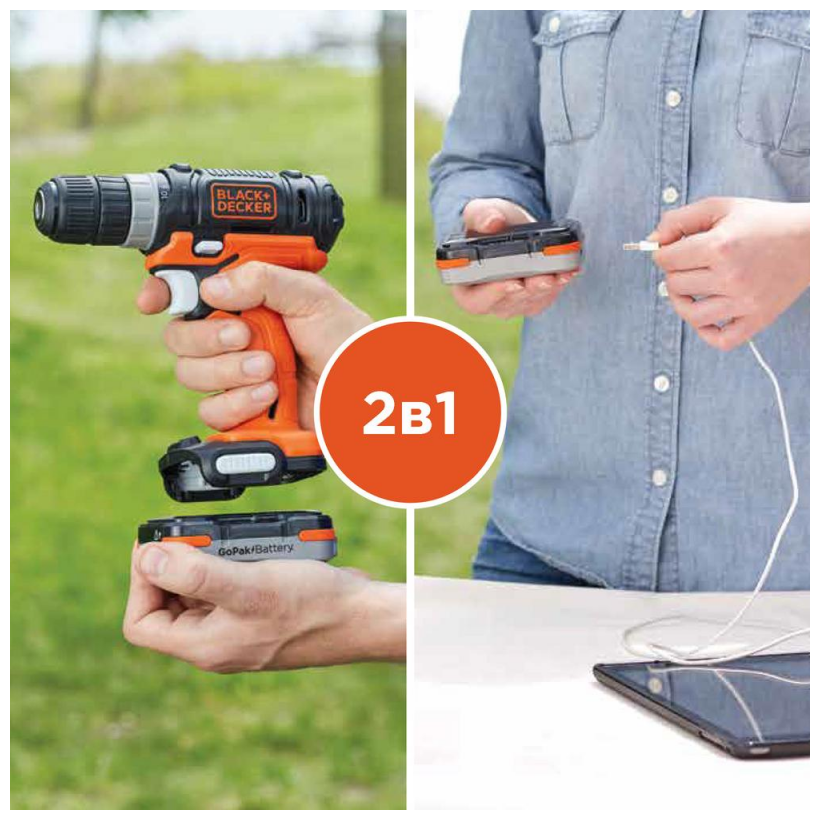 Шуруповерт аккумуляторный Black & decker - фото №9
