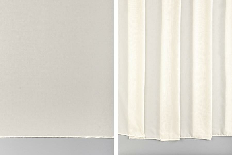 Тюль на шторной ленте 6 см LEGRAND вуаль шёлк 300*260 с утяжелителем молочный Hoff - фото №11