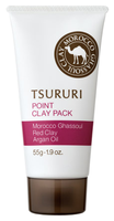 TSURURI Маска Point Clay Pack для Т-зоны с марокканской глиной гассул, красной глиной и аргановым ма