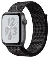 Часы Apple Watch Series 4 GPS 40mm Aluminum Case with Nike Sport Loop серебристый/снежная вершина