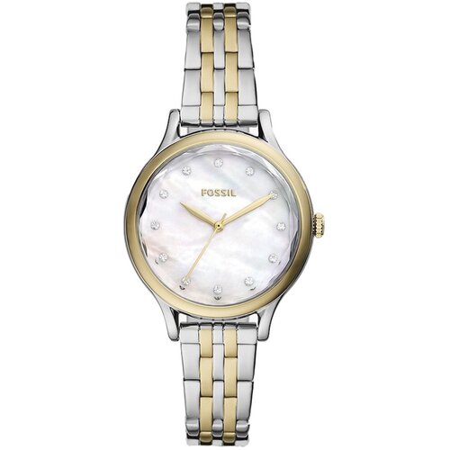 Наручные часы FOSSIL Часы наручные женские Fossil BQ3864 Гарантия 2 года, золотой, серебряный