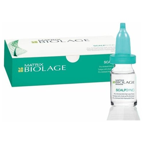 Matrix Biolage Scalpsync Тонизирующий уход против выпадения волос в ампулах 10*6 мл