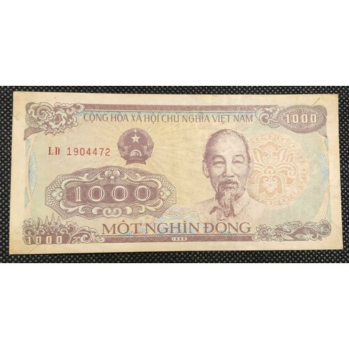 вьетнам 1000 донг 1988 г 3 Банкнота Вьетнам 1000 донг 1988 купюра, бона