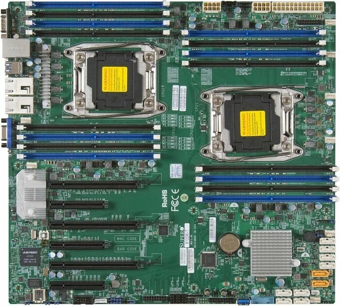 Материнская плата Supermicro X10DRi S2011 Intel iC612 eATX 16xDDR4 10xSATA3 SATA RAID iI350 2хGgb