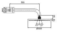 Верхний душ FIMA F2224NS